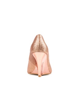 SAYDIE ROSE GOLD GLITTER LEATHER