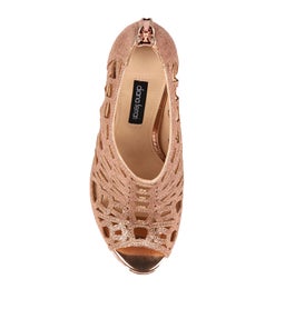 REISE ROSE GOLD GLITTER LEATHER