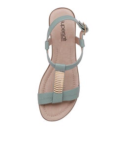 PAVIA PALE GREEN SCALE LEATHER