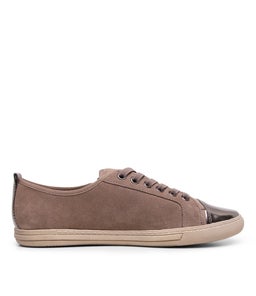 ALFIE SU TAUPE GUNMETAL SUEDE