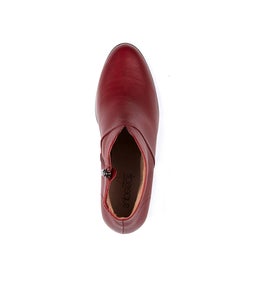 CHRISTINA RED LEATHER