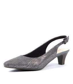 LINDEN2 DARK GREY METALLIC LEATHER