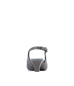 LINDEN2 DARK GREY METALLIC LEATHER