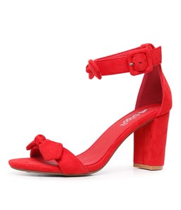 DALVIN RED MICROSUEDE