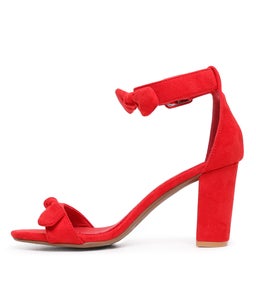 DALVIN RED MICROSUEDE