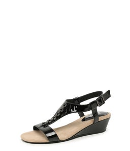 MAXEEN IS BLACK PATENT LEATHER