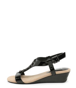 MAXEEN IS BLACK PATENT LEATHER