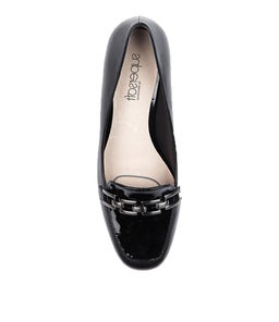 BERTINA SU BLACK BLACK PATENT LEATHER
