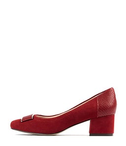 BELLEM SU RED SUEDE SNAKE