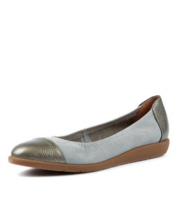 KELSO LT BLUE SPARKLE NAPPA LEATHER