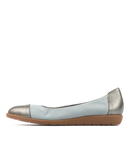 KELSO LT BLUE SPARKLE NAPPA LEATHER