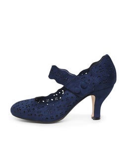 MAIDA DK BLUE MICROSUEDE