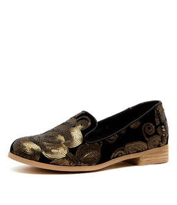 QUEM OLD GOLD SEQUIN VELVET