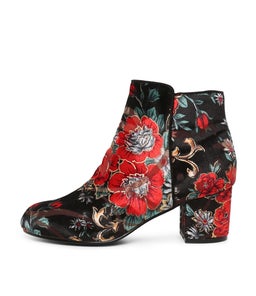 KANYE BLACK&RED FLORA VELVET