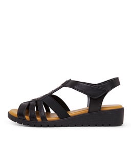 HUTCHINS SU BLACK LEATHER