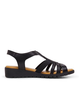 HUTCHINS SU BLACK LEATHER