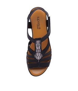 HUTCHINS SU BLACK LEATHER