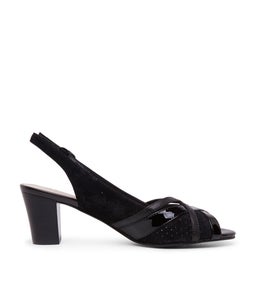 CHELLO SU BLACK METALLIC LEATHER