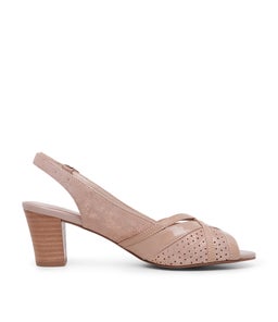 CHELLO SU BLUSH METALLIC LEATHER