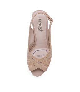 CHELLO SU BLUSH METALLIC LEATHER