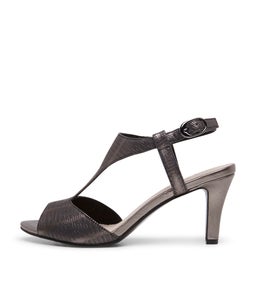 OZANNE SU GUNMETAL BLACK LIZARD LEATHER