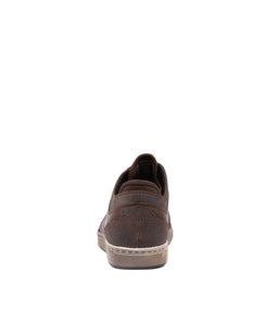 ALLEN AB DARK BROWN LEATHER SUEDE