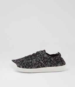 Vex Black Bandana Canvas Sneakers Vex Black Bandana Canvas Sneakers