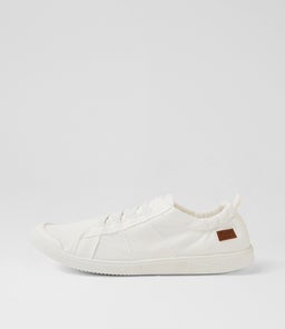 Vex White Canvas Slip On Sneakers Vex White Canvas Slip On Sneakers