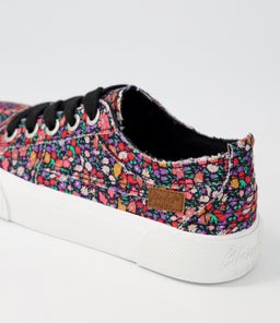 CLAY BW BLACK ZOE FLORAL CANVAS