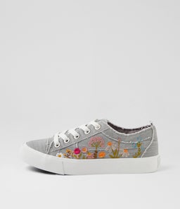 Vivid Fog Grey Canvas Sneakers Vivid Fog Grey Canvas Sneakers