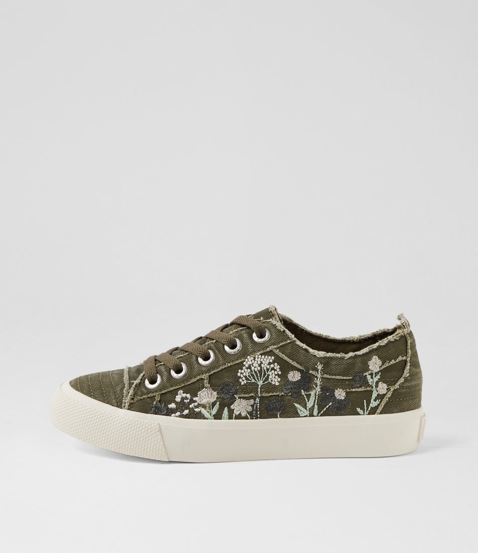 Vivid Olive Canvas Sneakers Vivid Olive Canvas Sneakers