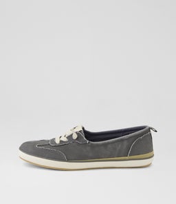 Ez Breezy Charcoal Canvas Sneakers Ez Breezy Charcoal Canvas Sneakers
