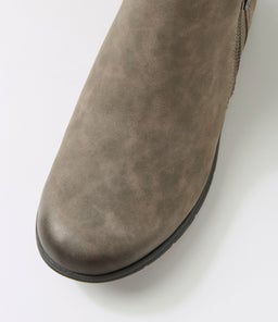 LIDIA ZIP BOOT C2 GREY NUBUCK