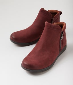 LIDIA ZIP BOOT C2 REDWOOD NUBUCK