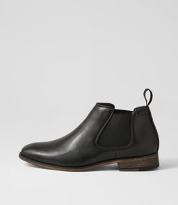 Qita Black Washed Sole Chelsea Boots Qita Black Washed Sole Chelsea Boots