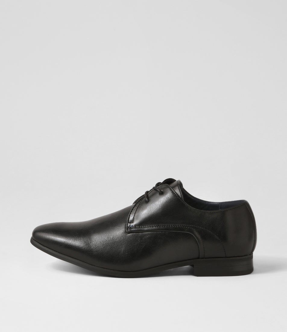 Eddie Black Smooth Lace Up Flats Eddie Black Smooth Lace Up Flats