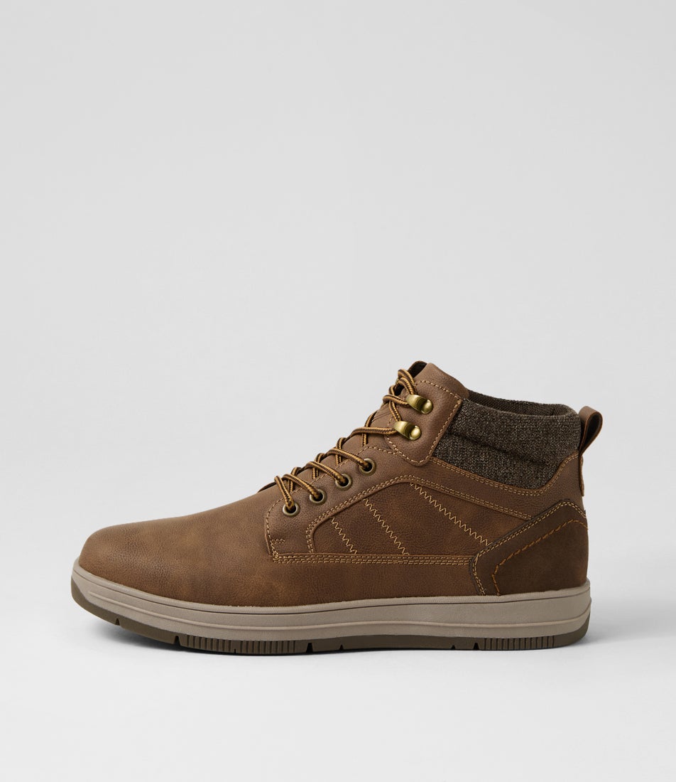 Evo Brown Lace Up Boots Evo Brown Lace Up Boots