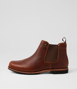 Ritter Dark Tan Tumble Leather Chelsea Boots Ritter Dark Tan Tumble Leather Chelsea Boots