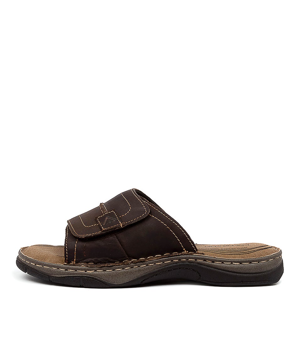 Jeep Brown Crazyhorse Leather Sandals Jeep Brown Crazyhorse Leather Sandals