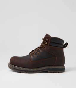 Altitude Brown Crazyhorse Leather Lace Up Boots Altitude Brown Crazyhorse Leather Lace Up Boots