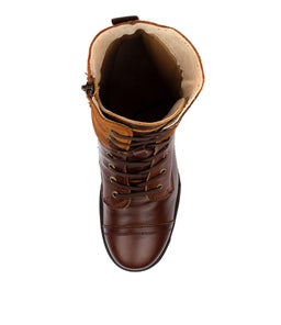DOWNTOWN CF DARK TAN LEATHER