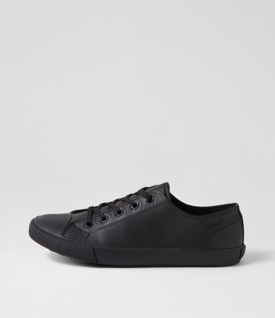 Universal Jnr 1 Black Leather Sneakers Universal Jnr 1 Black Leather Sneakers