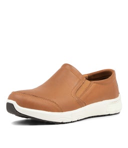 DURIN CF DK TAN WHITE SOLE LEATHER