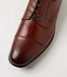 C PAUL DARK TAN LEATHER
