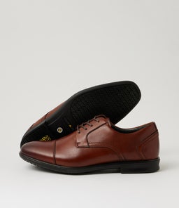 C PAUL DARK TAN LEATHER