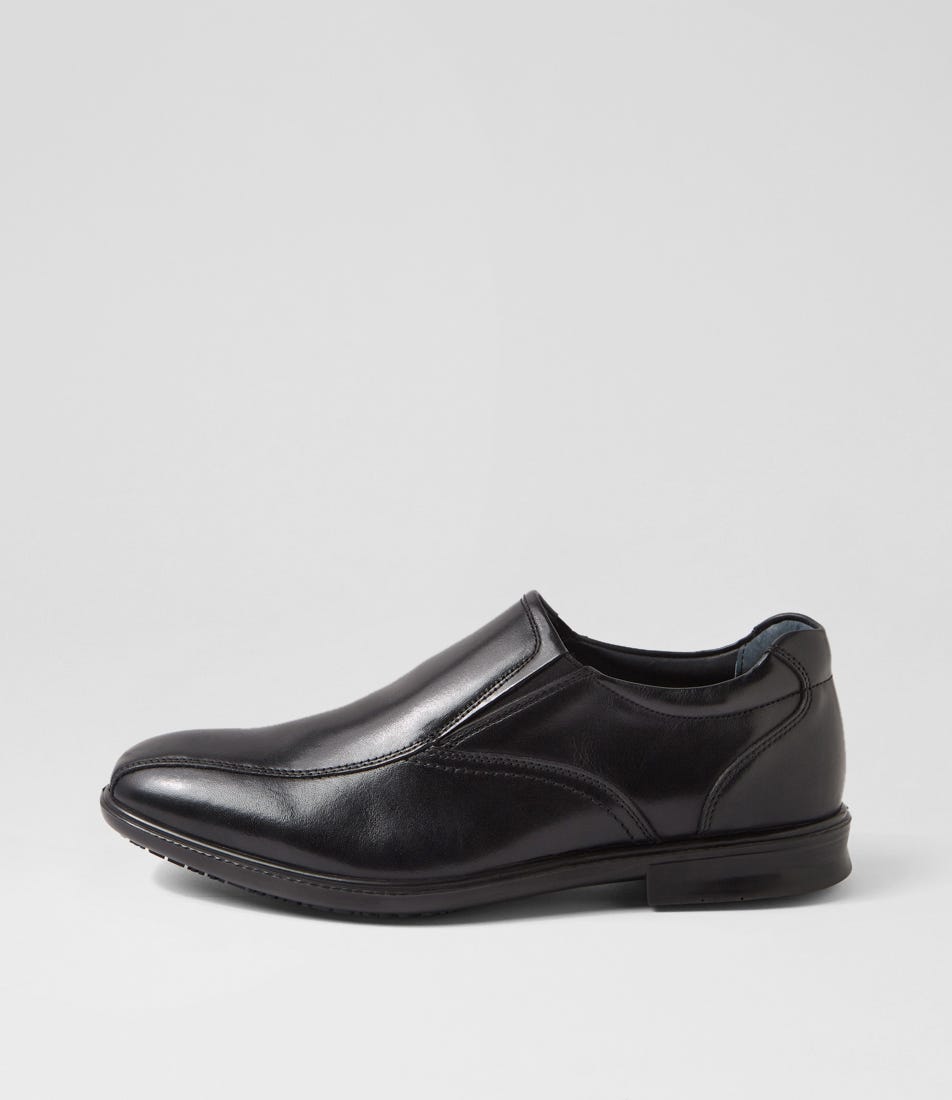 C Pete Black Leather Loafers