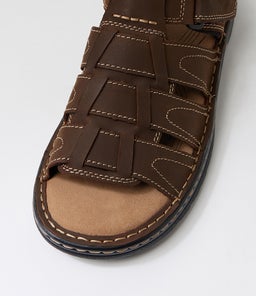 HOOK CF BROWN CRAZYHORSE LEATHER