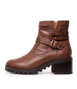 DELFINA CF DK BROWN LEATHER
