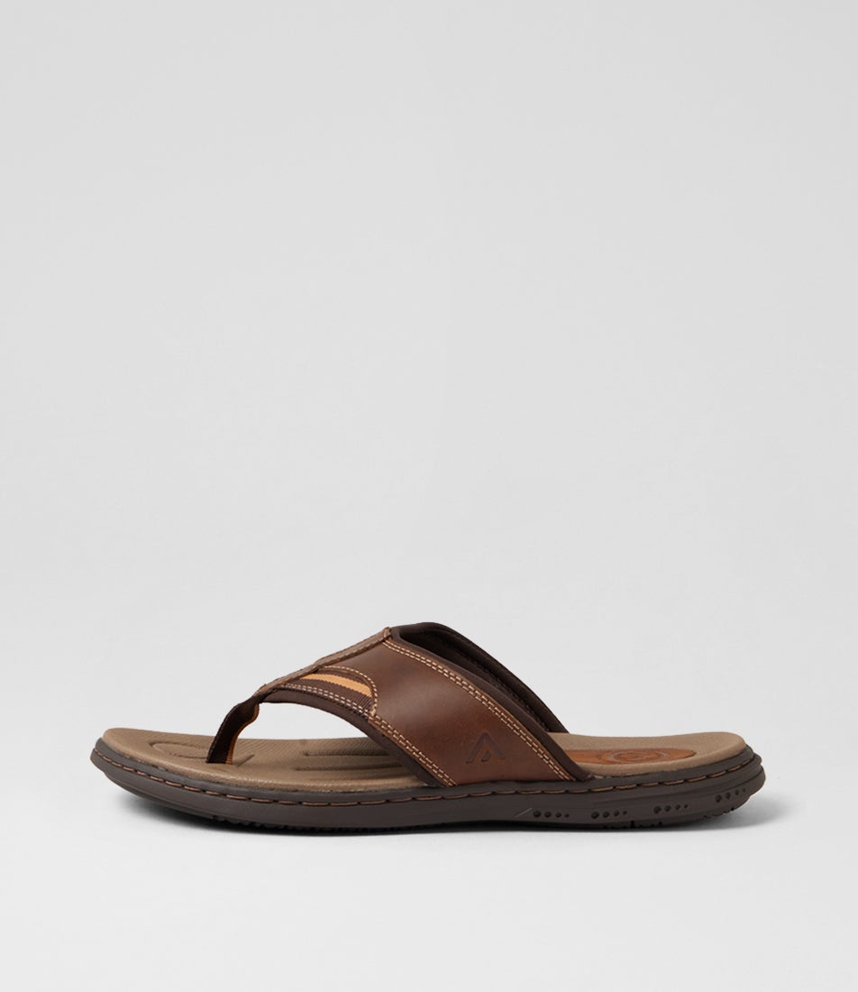 Dboy Dark Brown Crazyhorse Leather Thongs Dboy Dark Brown Crazyhorse Leather Thongs