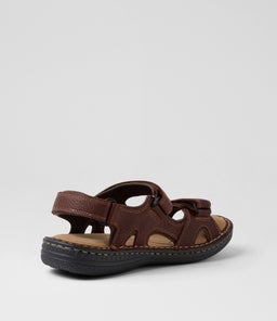 SURMON CF DARK BROWN TUMBLE LEATHER